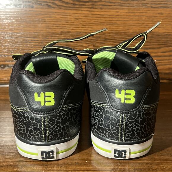 DC Ken Block Pure 43 Size 10 Skate Shoes Black Lime Citrus RARE main image 16